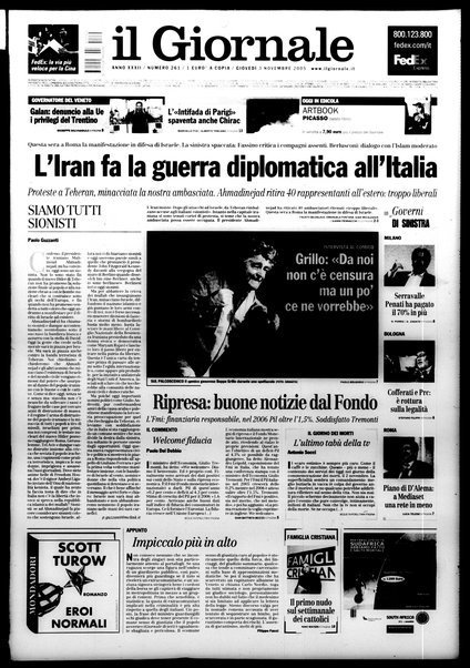 Il giornale : quotidiano del mattino